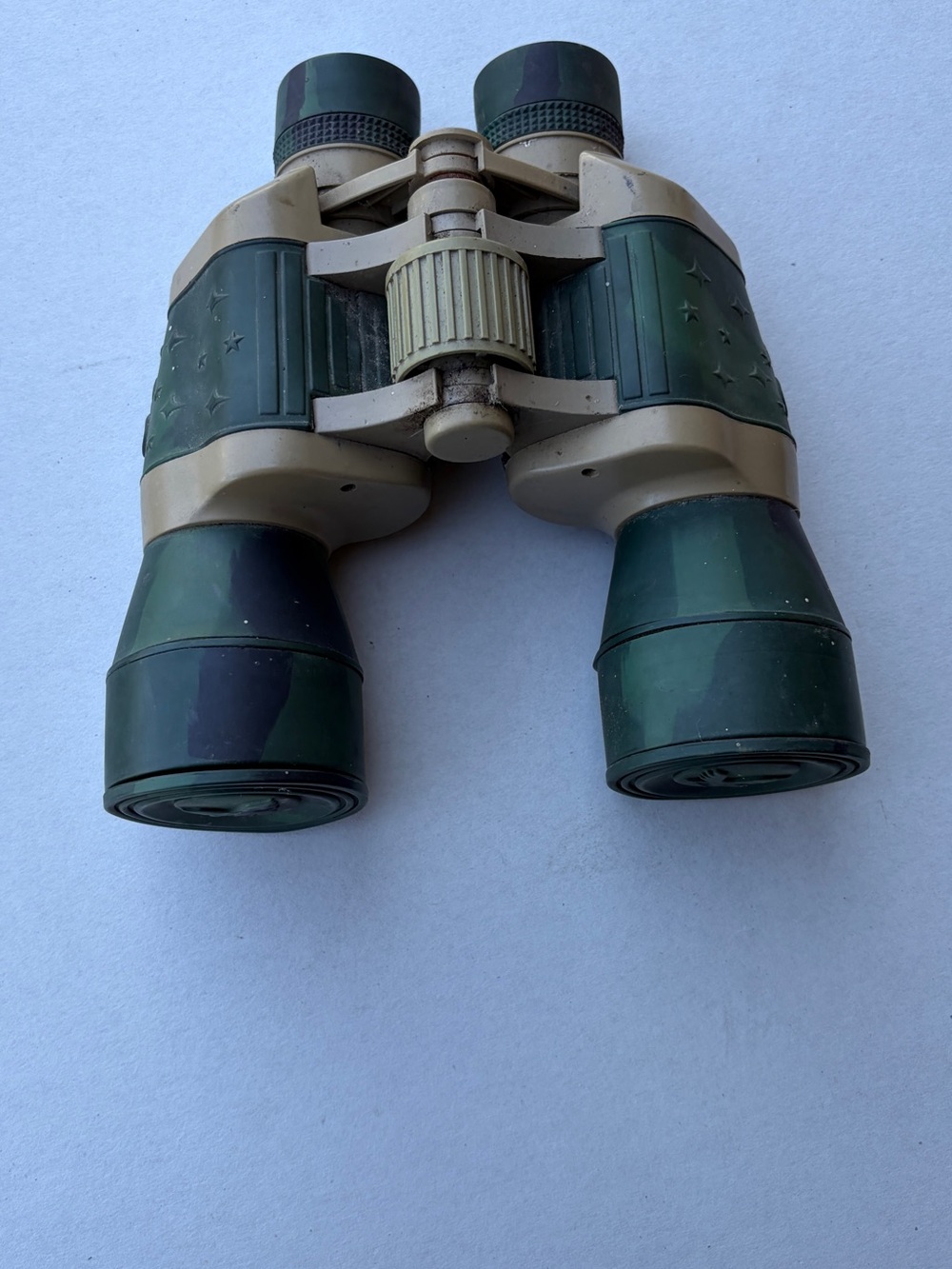 Camouflage Green and Tan Binoculars - Outdoor Optics